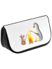 Mr. & Mrs. Panda Beauty Bag Pinguin Lagerfeuer ohne Spruch in Weiß