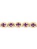 Rafaela Donata Armband Sterling Silber Amethyst in gelbgold