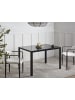 Beliani Esszimmertisch LAVOS in Schwarz - (W) 80 x (H) 75 x (L) 120 cm
