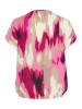 Kaffe Kurzarm-Bluse KAbeathe Loose fit in Pink Abstract Print