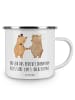 Mr. & Mrs. Panda Henkeltasse 3. Hochzeitstag Lederhochzeit Dream... in Weiß