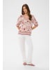 Cream Langarm-Bluse CRTiah Regular fit in Pink Flower