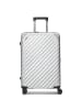 Pactastic Collection 03 4-Rollen Trolley 68 cm mit Dehnfalte in silver metallic