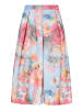Vera Mont Faltenrock mit Jacquard in Blue/Rosé
