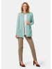 GOLDNER Kurzgröße:  Langarm Cardigan aus Merino in jade / melange