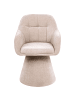 Beliani Esszimmerstuhl LIVONIA in Beige - (W) 59 x (H) 83 x (L) 62 cm