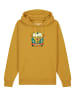 wat? Apparel Sweatshirt Hippies Bus in Ochre