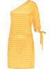 IZIA One-Shoulder Kleid in Senf