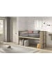 58 aufm Kessel HALBHOCHBETT 90x200 Keelia Eiche mit Schreibtisch Stauraum Set