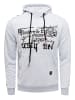 Rusty Neal Sweatshirt mit Kapuze und Front Print in Grau