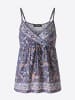 KOROSHI Damen-Tanktop bedruckt in blau