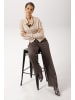 Aniston CASUAL Bundfaltenhose in taupe-schwarz-beige