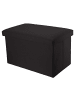 Intirilife Faltbare Sitzbank 78x38x38 cm in DIAMANT SCHWARZ