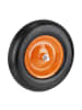 relaxdays Schubkarrenrad in Schwarz/ Orange- 4.80 4.00-8