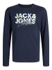 JACK & JONES Junior Langarm-T-Shirt in Sky Captain