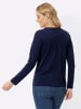 Sieh an! Langarm-Shirt in marine-ecru-bedruckt