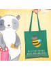 Mr. & Mrs. Panda Beutel Hummel flauschig mit Spruch in Mint