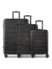 Tonino Lamborghini Bologna 4 Rollen Kofferset 3-teilig black