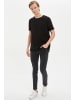 DeFacto T-Shirt LONG FIT in Schwarz