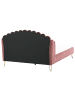 Beliani Doppelbett AMBILLOU in Rosa - (W) 197 x (H) 126 x (L) 214 cm