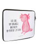 Mr. & Mrs. Panda Notebook Tasche Axolotl null mit Spruch in Weiß