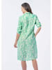 GOLDNER Kleid Kleid in salbei / weiß / gemustert