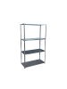 relaxdays Lagerregal in Silber - (B)75 x (H)145 x (T)30 cm