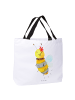 Mr. & Mrs. Panda Tote Bag Biene Blume ohne Spruch in Weiß