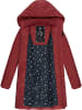 ragwear Wintermantel Amarri in Wine Red