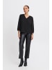 b.young Kurzarmbluse BYIZETTE BLOUSE - 20817082 in Schwarz