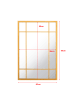 en.casa Wandspiegel Colobraro in Gold (H)90cm (B)60cm (T)1.8cm (G)6.95kg
