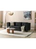 Beliani 3-tlg 3-Sitzer Sofa UNSTAD in Schwarz