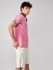 KOROSHI KURZARM POLOSHIRT PIQUE in pink