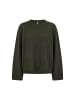 soyaconcept Pullover mit Rundhalsausschnitt und lockerer Passform in Forest Night Melange