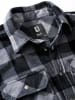 Brandit Hemd "Jeff Fleece Shirt Long Sleeve" in Schwarz