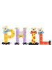 Playshoes Deko-Buchstaben "PHIL" in bunt