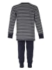 Band of Rascals Pyjama " Basic Striped " in blau