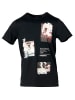 KOROSHI Kurzarm T-Shirt in schwarz