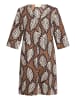 CARTOON Sommerkleid mit Muster in Weiß/Braun