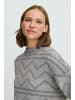 b. young Strickpullover BYOMEA Loose fit in Mid grey Melange Mix