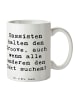 Mr. & Mrs. Panda Tasse Spruch Bassgitarre Groove mit Spruch in Weiß