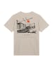 F4NT4STIC T-Shirt Escape Discover the World Town Train Station in sand