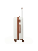 travelite Bali - 4-Rollen-Trolley M 67 cm (weiß/cognac) in weiÃŸ/cognac