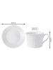 Villeroy & Boch 2er Set Cappuccino Tasse mit Untertasse Cellini 350 ml in weiß