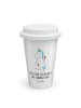 Mr. & Mrs. Panda Kaffeebecher Einhorn Baby mit Spruch in Weiß
