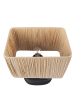 Beliani Tischleuchten JUDY in Schwarz/Braun - (W) 28 x (H) 42 x (L) 28 cm