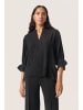 Soaked in Luxury Langarm-Bluse SLVina Lockere Passform in Black