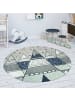 KADIMA DESIGN Kinderteppich waschmaschinenwaschbar Berge Kinderzimmer in Grau