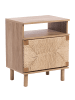 Beliani Nachttisch BONDI in Braun - (W) 49 x (H) 54 x (L) 36 cm