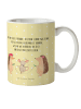Mr. & Mrs. Panda Tasse Igel Seilhüpfen mit Spruch in Gelb Pastell